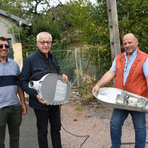 Montcenis : l’entreprise Inelec passe l’éclairage public aux leds. Photo Le Creusot Infos